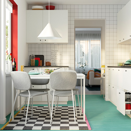 VIHALS, extendable dining table and 4 chairs. 3 of 9 open dialog