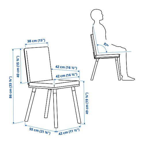 TONSTAD, extendable table and 4 chairs. 9 of 9 open dialog