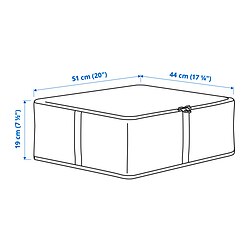 Ilustración de medidas - HEMMAFIXARE caja de almacenaje