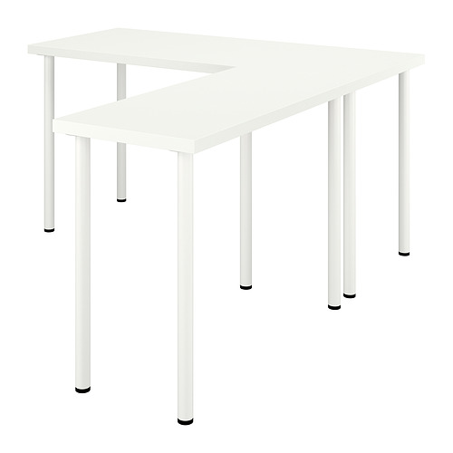 LAGKAPTEN / LINNMON, L-shaped desk. 1 of 3 open dialog