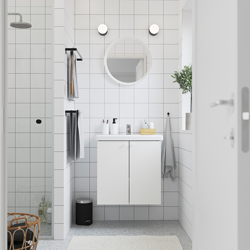 ENHET, Bathroom vanity with doors. 2 of 4 open dialog