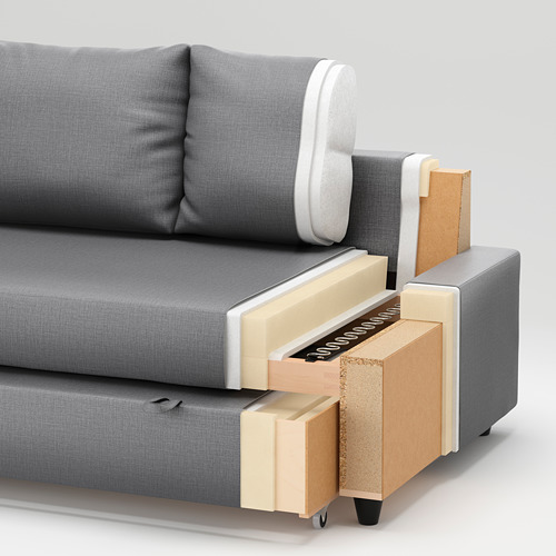 FRIHETEN, sleeper 3-seat sofa with chaislongue. 8 of 9 open dialog