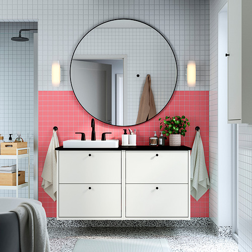 HAVBÄCK / ORRSJÖN, Bathroom vanity with sink & faucet. 2 of 8 open dialog