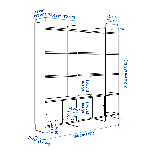 LÅDMAKARE, storage cabinet with sliding doors and 11 shelves. 8 of 8 open dialog