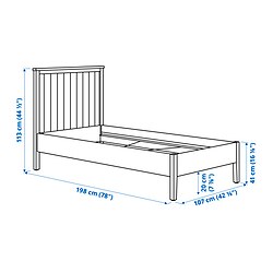 Ilustración de medidas - GULLABERG base de cama
