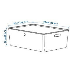 Ilustración de medidas - KUGGIS caja con tapa