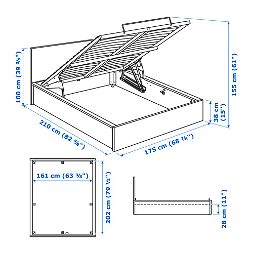 MALM, Ottoman bed. 7 of 7 open dialog