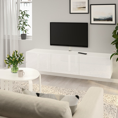 BESTÅ, banco para TV con puertas. 5 de 8 abrir diálogo