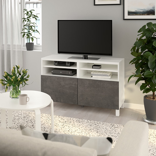 BESTÅ, TV unit with doors. 2 of 7 open dialog