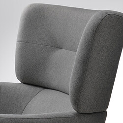 Ilustración de medidas - OSKARSHAMN sillón de orejas con reposapiés