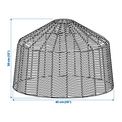 Measurement Illustration - KAPPELAND pendant lamp shade