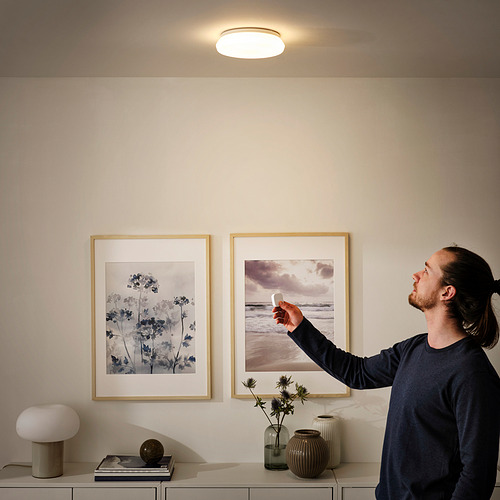 STOFTMOLN, LED ceiling/wall lamp 800 lm 2700K. 3 of 5 open dialog