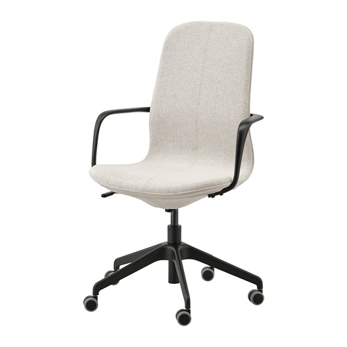 LÅNGFJÄLL, office chair with armrests. 1 of 7 open dialog