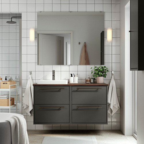 HAVBÄCK / ORRSJÖN, Mueble lavamanos con gavetas y llave DALSKÄR,. 2 de 8 abrir diálogo