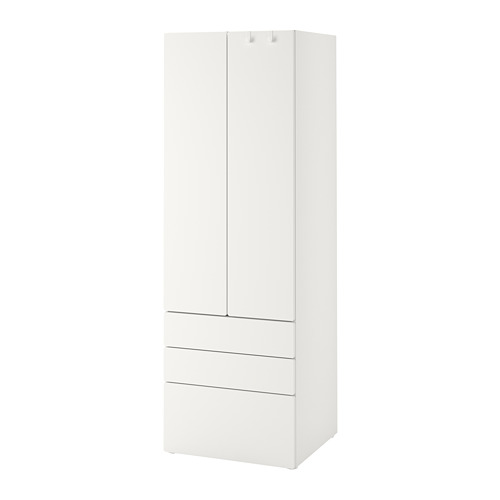 SMÅSTAD / PLATSA, wardrobe with 3 drawers. 1 of 6 open dialog