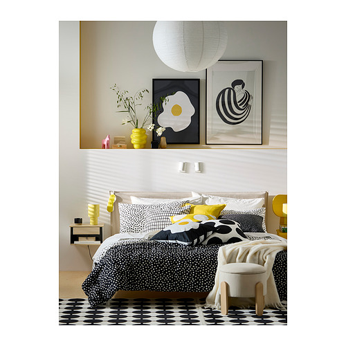 BJÖRKGRÅMAL, funda de edredón y funda(s) de almohada. 6 de 6 abrir diálogo
