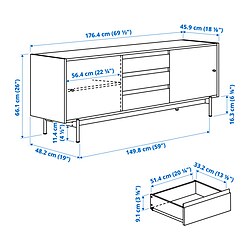 Measurement Illustration - RÅDMANSÖ TV unit