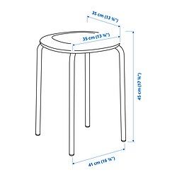 Measurement Illustration - GULTARP stool