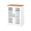 SKRUVBY cabinet with glass doors 