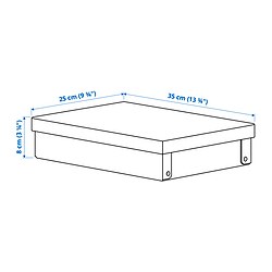 Ilustración de medidas - GÄRDESGÅRD caja de almacenaje+tapa