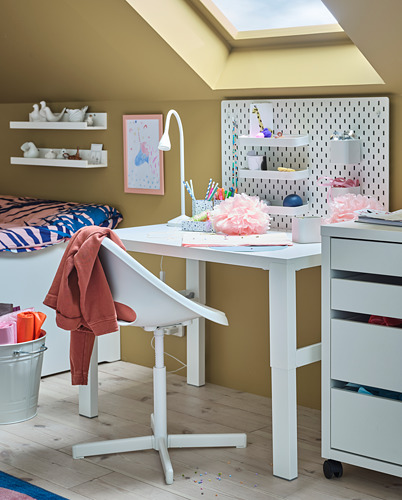 LOBERGET / SIBBEN, silla de escritorio niños con cojín. 4 de 7 abrir diálogo