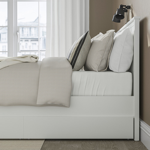 GULLABERG, bed frame with 2 storage boxes. 5 of 8 open dialog
