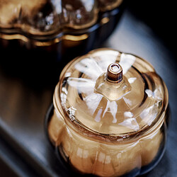 HÖSTAGILLE vela aromática recipiente de vidrio