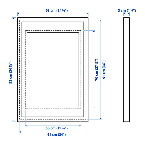 Measurement Illustration - RÖDALM frame
