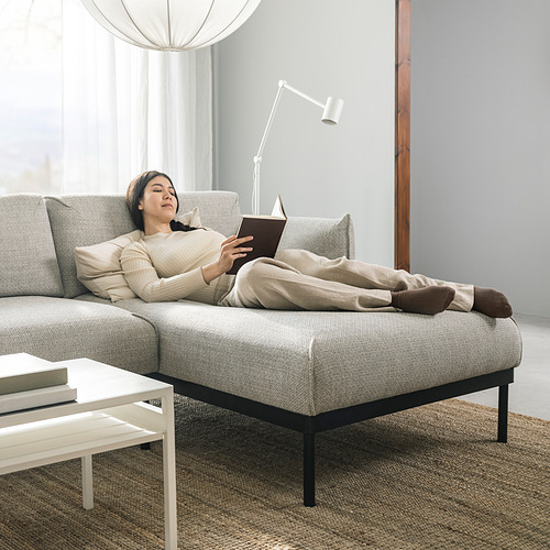 ÄPPLARYD, sofá 3 plazas con chaiselongue. 5 de 12 abrir diálogo