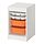 Select colour variation: white/white-light orange, 13 3/8 "x17 3/8 "x22 "