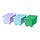 Select colour variation: green lilac/blue