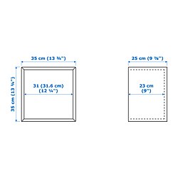 Ilustración de medidas - EKET estantería de pared