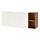 Select colour variation: White / brown walnut effect