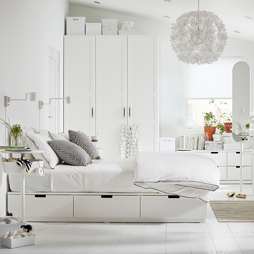 NORDLI, cama King con colchón. 3 de 11 abrir diálogo