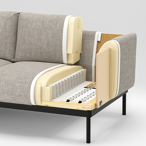 ÄPPLARYD, sofá 4 plazas con chaiselongue. 8 de 8 abrir diálogo