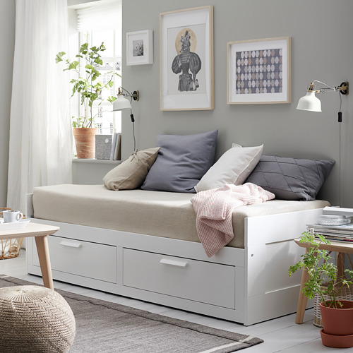 BRIMNES, daybed with 2 drawers and 2 mattresses Twin. 5 of 9 open dialog