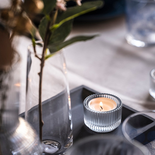 GLIMMA, unscented tealights. 2 of 6 open dialog