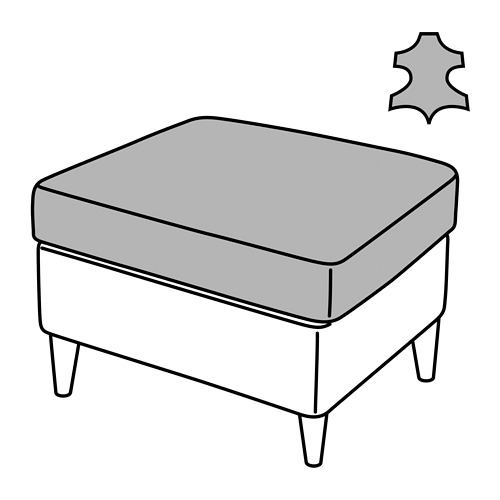 STRANDMON, ottoman. 5 of 5 open dialog