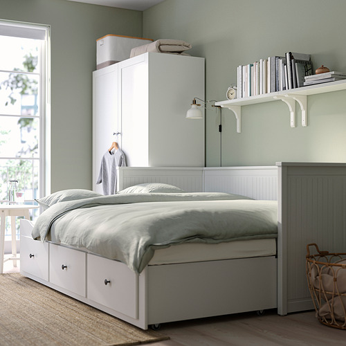 HEMNES, day-bed frame Twin with 3 drawers, without mattress. 3 of 9 open dialog
