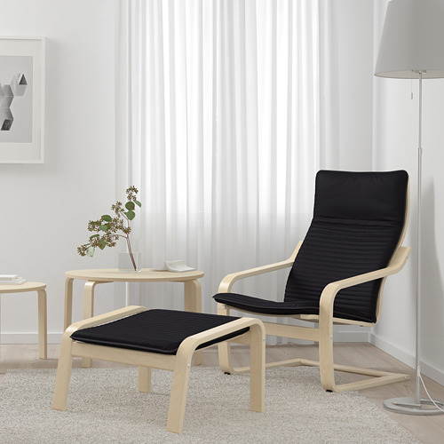 POÄNG, Armchair and footstool. 2 of 8 open dialog