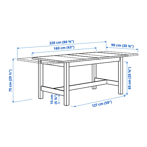 KARSKÄR, mesa extensible. 9 de 9 abrir diálogo