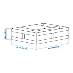 Ilustración de medidas - SKUBB caja con compartimientos