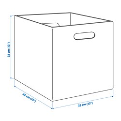 Ilustración de medidas - BLÄDDRA caja