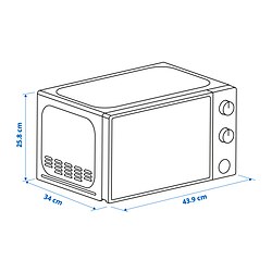 Measurement Illustration - TILLREDA microwave oven