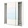 Select colour variation: MEHAMN white / AULI mirror glass