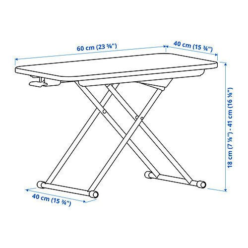 Measurement Illustration - DUBBLA laptop stand