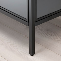 Measurement Illustration - RUDSTA glass-door cabinet