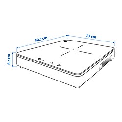Measurement Illustration - TILLREDA portable induction cooktop