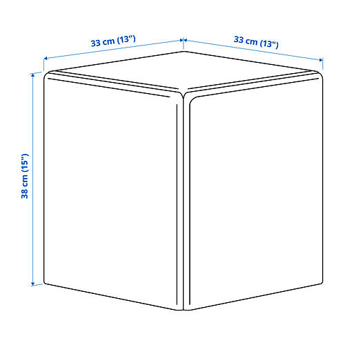 Illustration with measurements for the product: KONSTRUNDA.