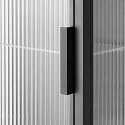 MOSSJÖN wall cabinet with glass door